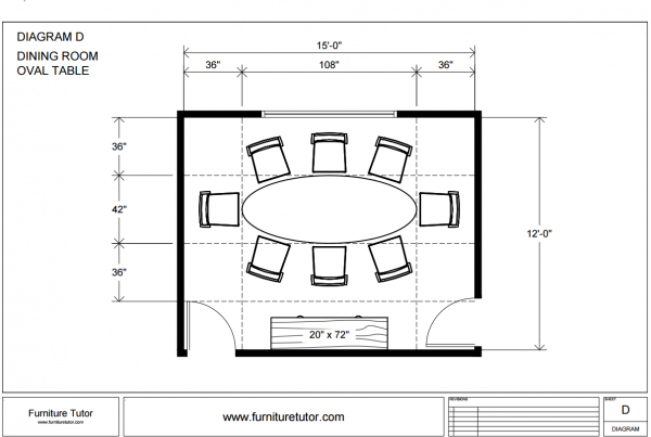 dining room table diagram